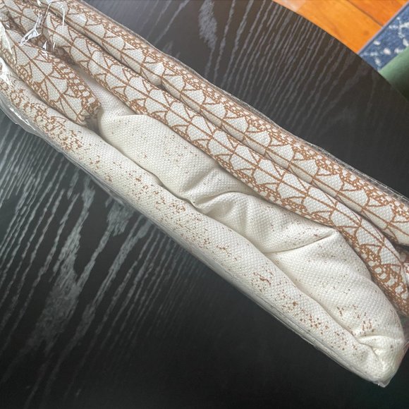 West Elm Gold Dust Echo Print Curtains | 48x96" | qty: 3 Panels - Picture 3 of 7